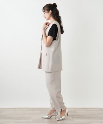 Vネックベスト【BOURGE】 | Leilian plus house (Women