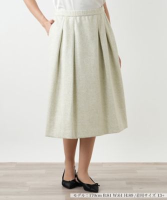 ＜Leilian plus house (Women/大きいサイズ)＞プリーツスカート【ＢＯＵＲＧＥ】