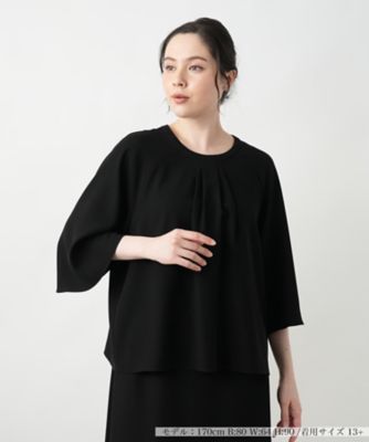 ＜Leilian plus house (Women/大きいサイズ)＞タックフレアブラウス