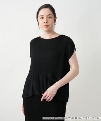 ＜Leilian plus house (Women/大きいサイズ)＞【店舗人気】プリーツキャップスリーブブラウス