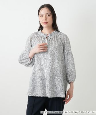 Leilian / レリアン プリントレースブラウス レースブラウス【Leilian WHITE LABEL】|レリアン | レリアン