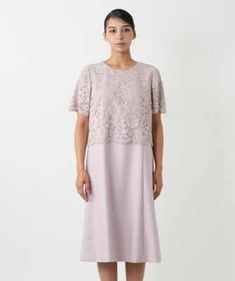 レリアンLeilian刺繍レース　チュニックワンピースプラスサイズ大きいサイズ レースワンピースアンサンブル | Leilian plus house (Women