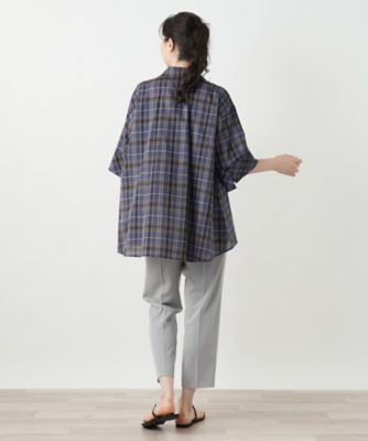 チェックブラウス【Leilian WHITE LABEL】 | Leilian 