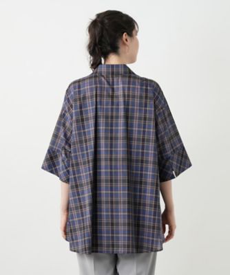 チェックブラウス【Leilian WHITE LABEL