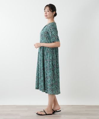 フラワー柄フレアワンピース | Leilian plus house (Women