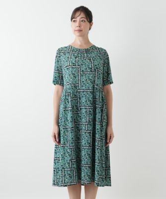 Leilian レリアン　フラワー　花柄　ノースリーブ　ワンピース　13＋ Leilian レリアン フラワー 花柄 ノースリーブ ワンピース 13＋