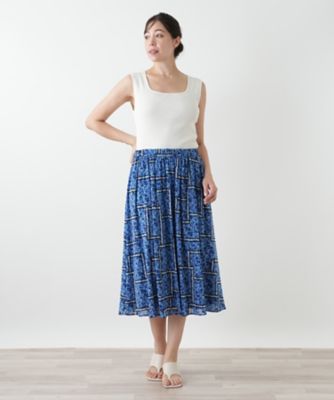 未使用 Leilian レリアン フレアスカート バラ柄 13 日本製 タグ付き フレアスカート | Leilian (Women)/レリアン | 三越伊勢丹