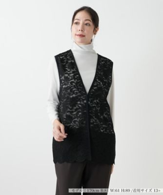 ＜Leilian plus house (Women/大きいサイズ)＞総レースベスト
