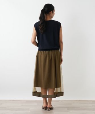 レリアン13号➕　ノースリーブ ラメタックスリーブカットソー | Leilian plus house (Women