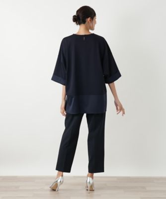 切替チュニックカットソー | Leilian plus house (Women/大きい