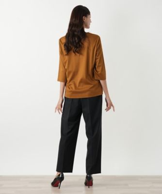 刺繍七分袖カットソー | Leilian plus house (Women/大きい