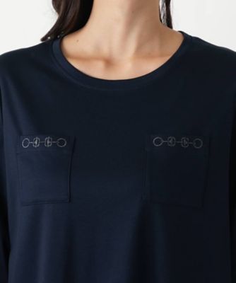 刺繍七分袖カットソー | Leilian plus house (Women/大きいサイズ