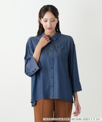 ＜Leilian plus house (Women/大きいサイズ)＞デニム風ブラウス