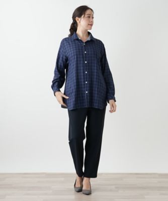 F396 美品 XL 13+ レリアン プラスハウス リバーシブル レディース リバーシブルブラウス | Leilian plus house (Women/大きい