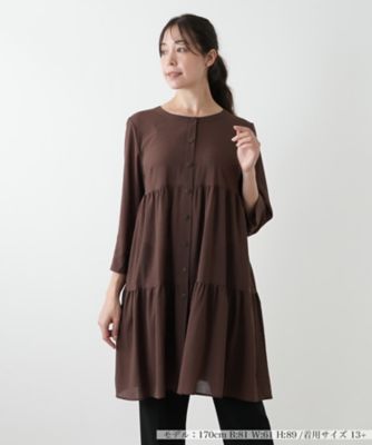ティアードブラウス【Leilian WHITE LABEL