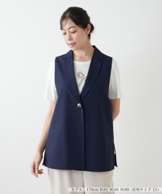 ラペルドベスト | Leilian plus house (Women/大きいサイズ
