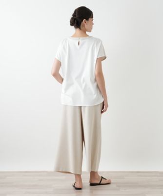 店頭人気】異素材切替カットソー | Leilian plus house (Women/大きい 
