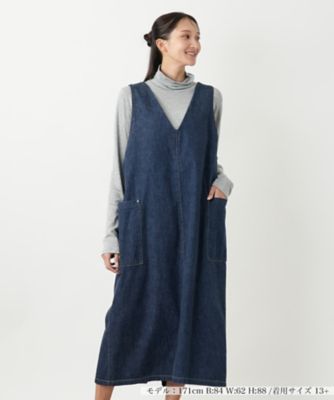 ＜Leilian plus house (Women/大きいサイズ)＞ジャンパースカート【Ｌ－Ｊｅａｎｓ】