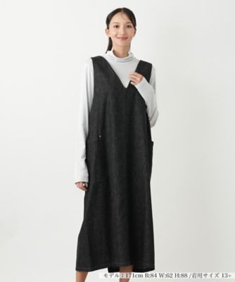 ＜Leilian plus house (Women/大きいサイズ)＞ジャンパースカート【Ｌ－Ｊｅａｎｓ】