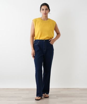 ストレートデニムパンツ【L JEANS】 | Leilian plus house