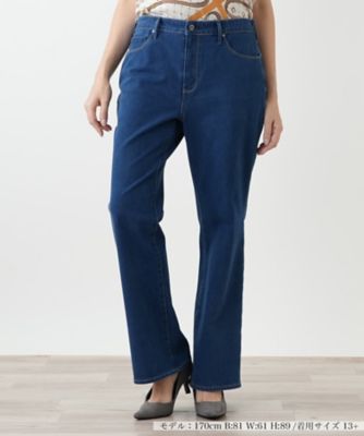 ＜Leilian plus house (Women/大きいサイズ)＞ブーツカットデニムパンツ【Ｌ　ＪＥＡＮＳ】