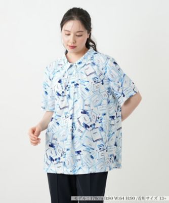 ＜Leilian plus house (Women/大きいサイズ)＞プリントプルオーバー