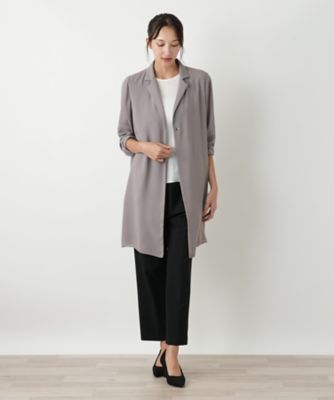 美品 レリアン プラスハウス ノーカラーライトジャケット 大きいサイズ ジャケット【THE NEW】 | Leilian plus house (Women