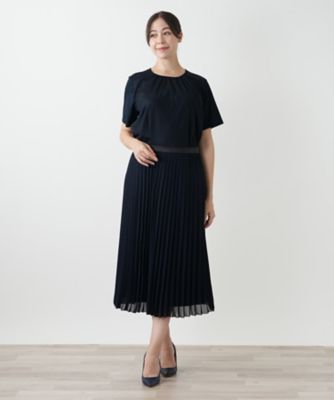 Leilian レリアン　プラスハウス　プリーツスカート　ワンピース　XL プリーツスカート | Leilian plus house (Women/大きいサイズ