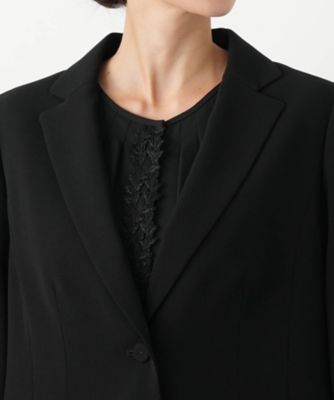 レリアン　スーツ　黒　13プラス　フォーマル フォーマル】ジャカードスーツ|レリアン プラスハウス