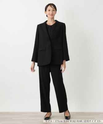 ＜Leilian plus house (Women/大きいサイズ)＞パンツスーツ【ブラックフォーマル】
