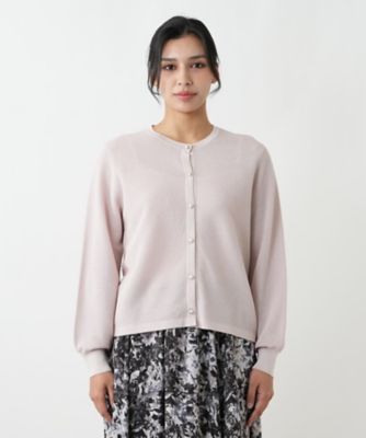 クルーネックカーディガン | Leilian plus house (Women/大きいサイズ