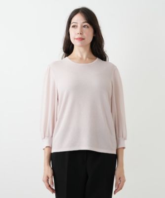 【美品】Leilianレリアン　シルク100 ニットアンサンブル　13+【v7】 アンサンブルニット | Leilian (Women)/レリアン | 三越伊勢丹