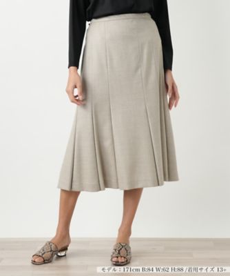 【送料無料】Leilian plus house (Women/大きいサイズ)/レリアン プラスハウス フレアスカート 82ベージュ 【三越伊勢丹/公式】