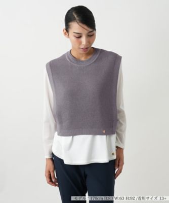 ＜Leilian plus house (Women/大きいサイズ)＞ニットベスト