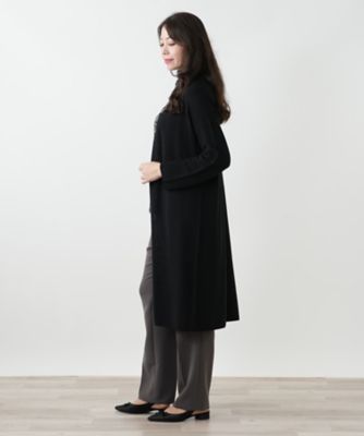美品♡　レリアン　大きいサイズ　美シルエット♡　ロングカーディガン　水色 ロングカーディガン【Leilian WHITE LABEL