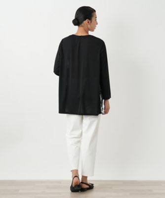切替タックブラウス【Leilian WHITE LABEL