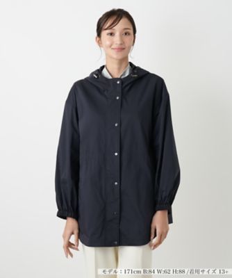 【送料無料】Leilian plus house (Women/大きいサイズ)/レリアン プラスハウス フーディーアウター 39ネービーブルー コート・ジャケット【三越伊勢丹/公式】