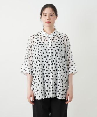 ドットブラウス【Ｌｅｉｌｉａｎ　ＷＨＩＴＥ　ＬＡＢＥＬ】