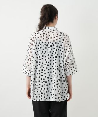 ドットブラウス【Ｌｅｉｌｉａｎ　ＷＨＩＴＥ　ＬＡＢＥＬ】