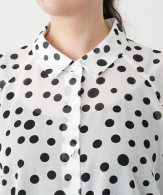 ドットブラウス【Ｌｅｉｌｉａｎ　ＷＨＩＴＥ　ＬＡＢＥＬ】