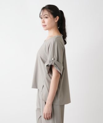 【店舗人気】Ｖネックブラウス【ＢＯＵＲＧＥ】