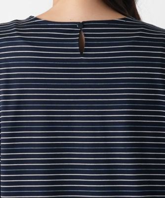 【店舗人気】ボーダー切替ブラウス【Ｌｅｉｌｉａｎ　ＷＨＩＴＥ　ＬＡＢＥＬ】