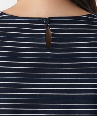 【店舗人気】ボーダー切替ブラウス【Ｌｅｉｌｉａｎ　ＷＨＩＴＥ　ＬＡＢＥＬ】