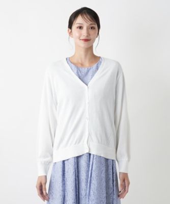 Ｖネックカーディガン【Ｌｅｉｌｉａｎ　ＷＨＩＴＥ　ＬＡＢＥＬ】