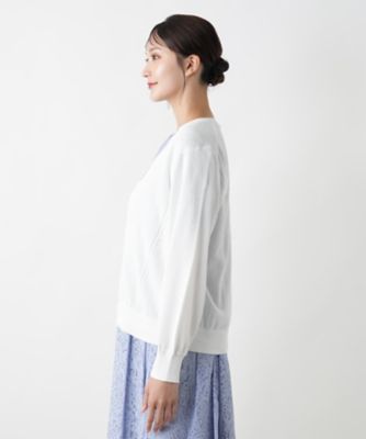 Ｖネックカーディガン【Ｌｅｉｌｉａｎ　ＷＨＩＴＥ　ＬＡＢＥＬ】