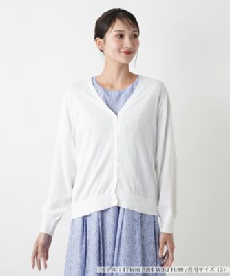 Ｖネックカーディガン【Ｌｅｉｌｉａｎ　ＷＨＩＴＥ　ＬＡＢＥＬ】