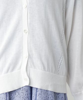 Ｖネックカーディガン【Ｌｅｉｌｉａｎ　ＷＨＩＴＥ　ＬＡＢＥＬ】