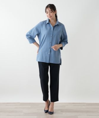 七分袖ブラウス【Leilian WHITE LABEL