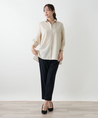 七分袖ブラウス【Leilian WHITE LABEL