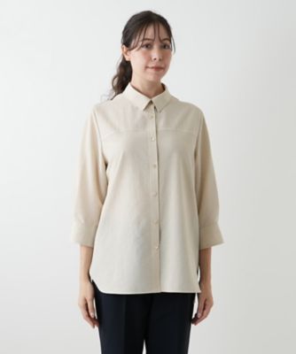 F465/美品 Leilian 長袖ブラウス シャツ 金ボタン 薄手 13+ 白 F465/美品 Leilian 長袖ブラウス シャツ 金ボタン 薄手 13+ 白